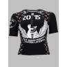 T-SHIRT UPCYCLED CON STAMPA