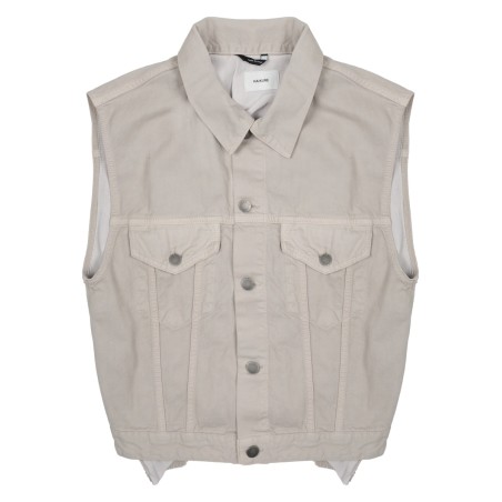 GILET "RYDER" CON INSERTO IN SATIN