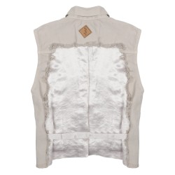 GILET "RYDER" CON INSERTO IN SATIN