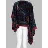 PONCHO ASIMMETRICO CON STAMPA PAISLEY