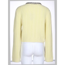 CARDIGAN CON PERLE E STRASS