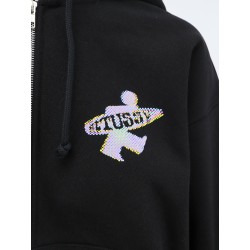 Cotton blend sweatshirt with maxi back print