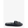 Cannage quilted leather sandals