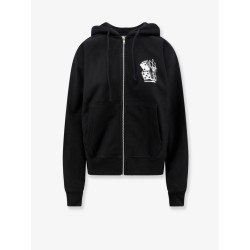 Cotton sweatshirt with front print