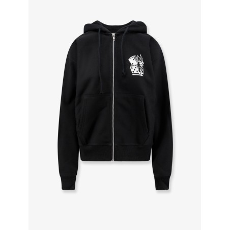 Cotton sweatshirt with front print