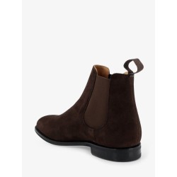 Vintage-effect suede boots