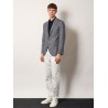 Cashmere and cotton polo shirt