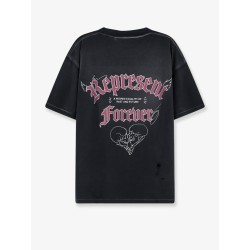 Used-effect cotton T-shirt