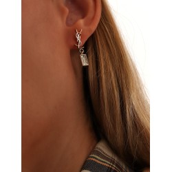 Single Cassandre brass earring