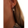 Single Cassandre brass earring