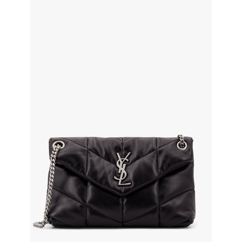 Puffer matelassé leather crossbody bag