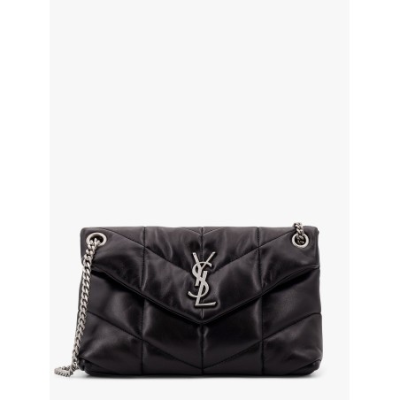 Puffer matelassé leather crossbody bag