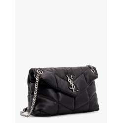 Puffer matelassé leather crossbody bag