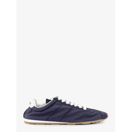 Nylon and suede sneakers