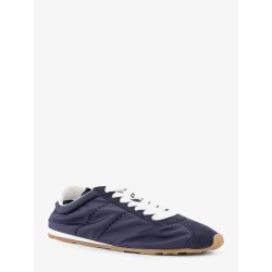 Nylon and suede sneakers