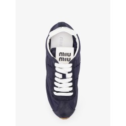 Nylon and suede sneakers