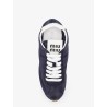 Nylon and suede sneakers