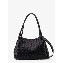 Parachute leather shoulder bag with Intrecciato motif and Knot detail