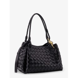 Parachute leather shoulder bag with Intrecciato motif and Knot detail