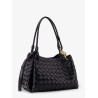 Parachute leather shoulder bag with Intrecciato motif and Knot detail