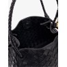 Parachute leather shoulder bag with Intrecciato motif and Knot detail