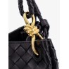 Parachute leather shoulder bag with Intrecciato motif and Knot detail