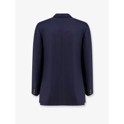 Double-breasted virgin wool blazer