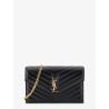 Leather crossbody bag with metal Cassandre logo