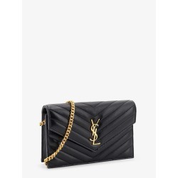 Leather crossbody bag with metal Cassandre logo