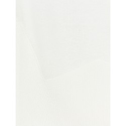 Cropped cotton and silk polo shirt