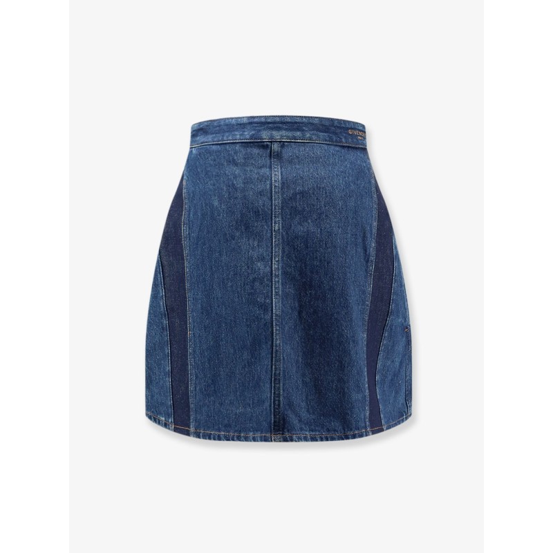Cocoon denim blue mini skirt