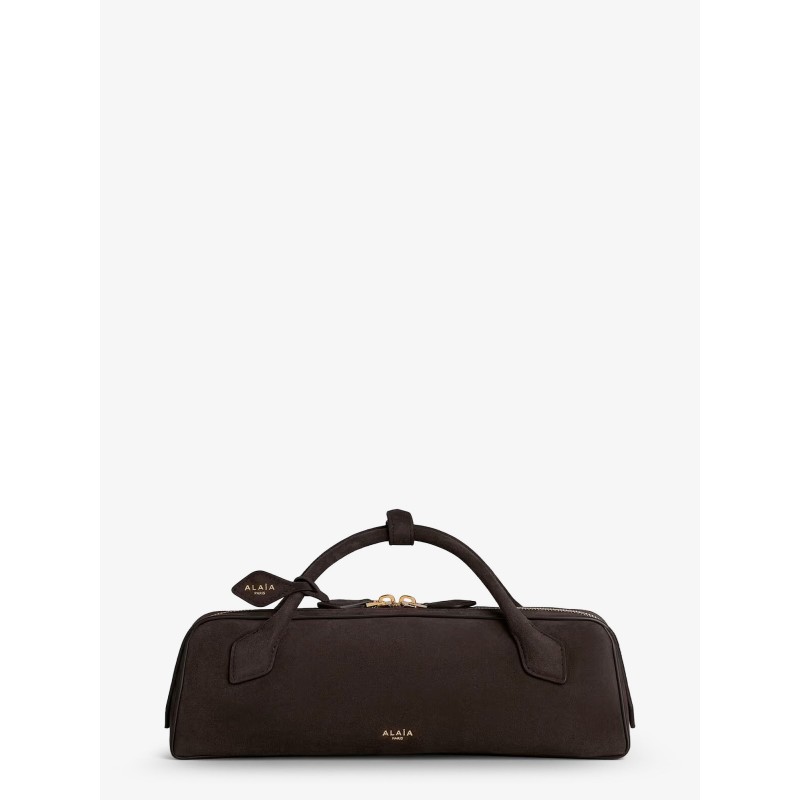Teckel Clutch suede handbag