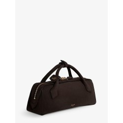 Teckel Clutch suede handbag