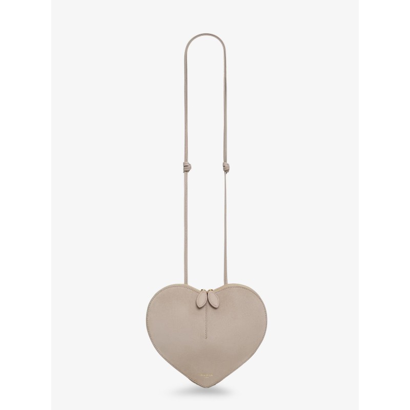 Le Coeur suede and leather crossbody bag