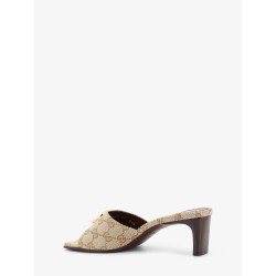 GG fabric sandals with logo on the front