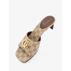 GG fabric sandals with logo on the front