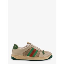Screener leather and GG Supreme Fabric sneakers