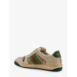Screener leather and GG Supreme Fabric sneakers