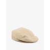 Linen hat with embroidered logo