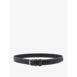 Slim Grained leather belt