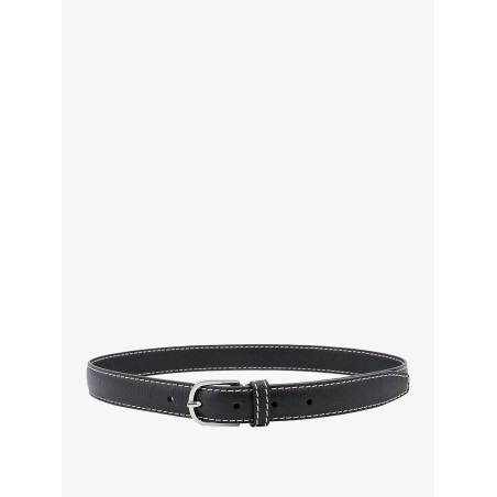 Slim Grained leather belt