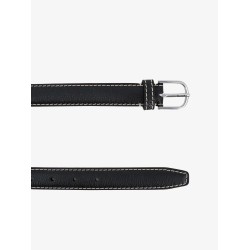 Slim Grained leather belt