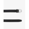 Slim Grained leather belt