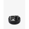 Slim Grained leather belt