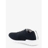 Knitted fabric sneakers with embroidered logo