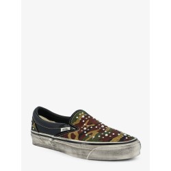 LX Classic Slip-On 98 canvas and leather sneakers with all-over metal beads