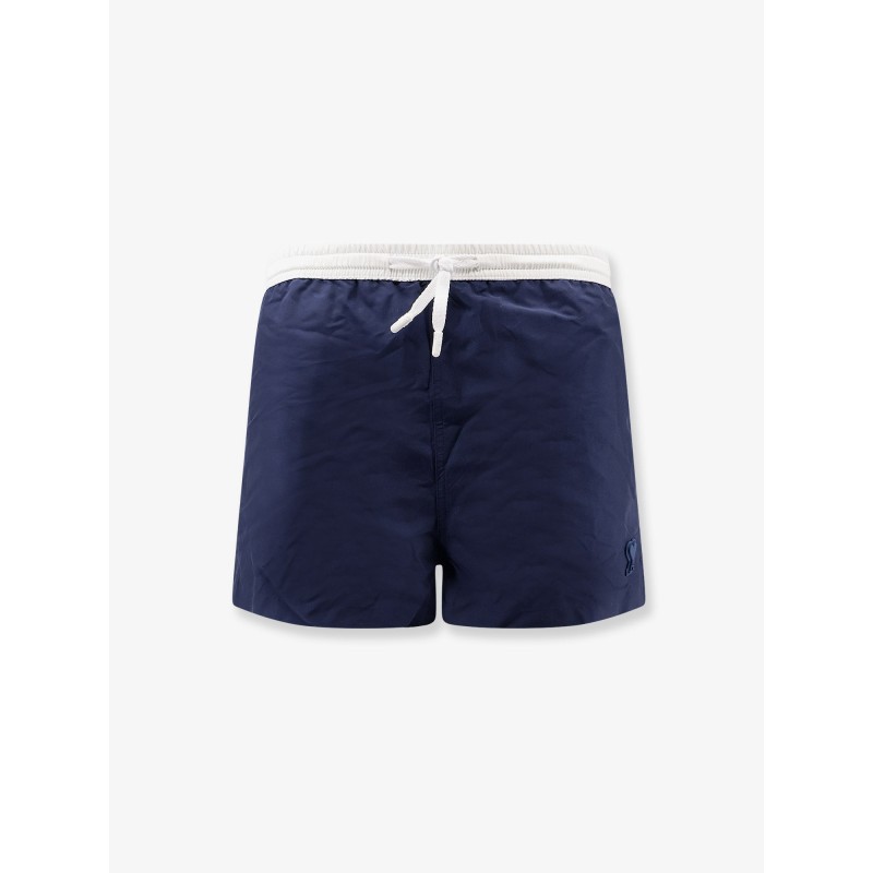 Nylon swimsuit with tone-on-tone logo