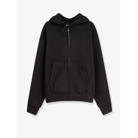 Cursive Applique sweatshirt with zip