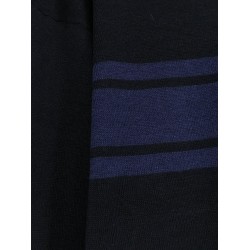 Striped cotton and linen sweater