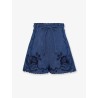 Aster embroidered denim shorts